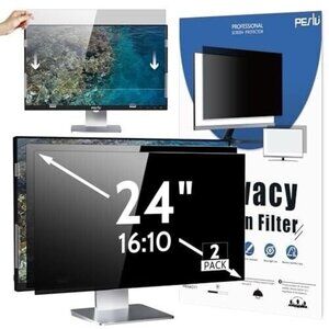 2-Pack 24 Inch 16:10 Computer Privacy Screen For Widescreen Monitor